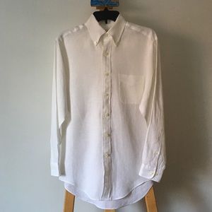 BROOKS BROTHERS Irish Linen Button Down Shirt